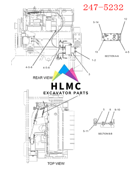 CA2475232 247-5232 2475232 Single Cable E325B E330B Throttle Motor Ass'Y Accelerator Motor Actuator