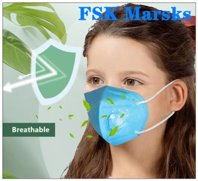 3D Design Children'S Disposable Face Masks With Breathing Valve Baby Mouth Earmuffs