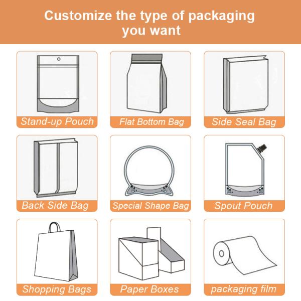 Custom Printed Poly Bubble Stand Up Pouches for Business Promotion and Grocery Packaging