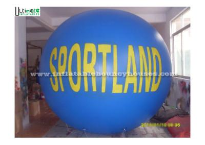 Inflatables de anúncio grande azul/branco, balão inflável do hélio