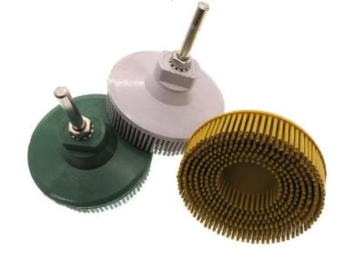 Mini 75mm Rubber Tapered Bristle Disc Drill Brush with Shank