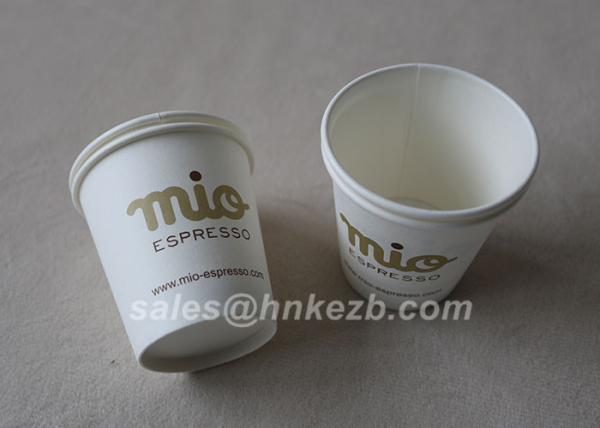 Single PE / Double PE Coated 6oz Coffee Paper Cups For Hot Drink Vending Machine