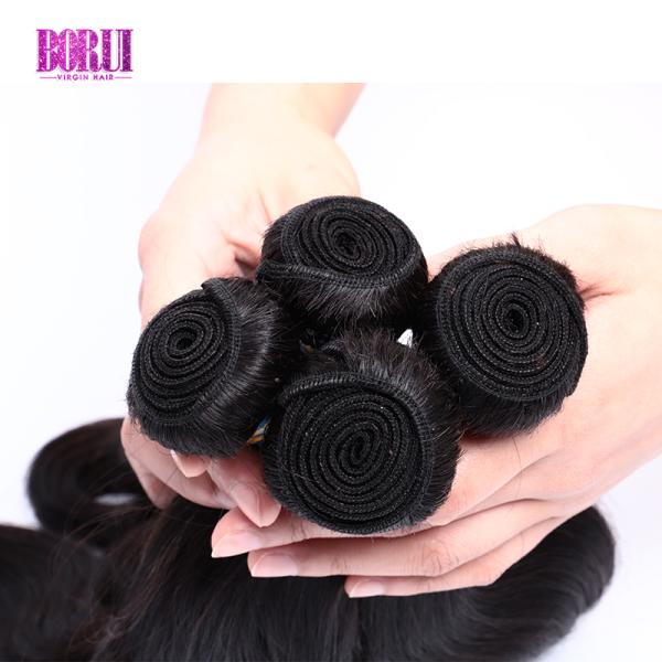 Soft 100G Straight Virgin Peruvian Human Hair Bundles