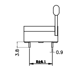 2.54mm IC Test Socket / Zif Type Connector With Center Distance 7.62 / 15.24mm