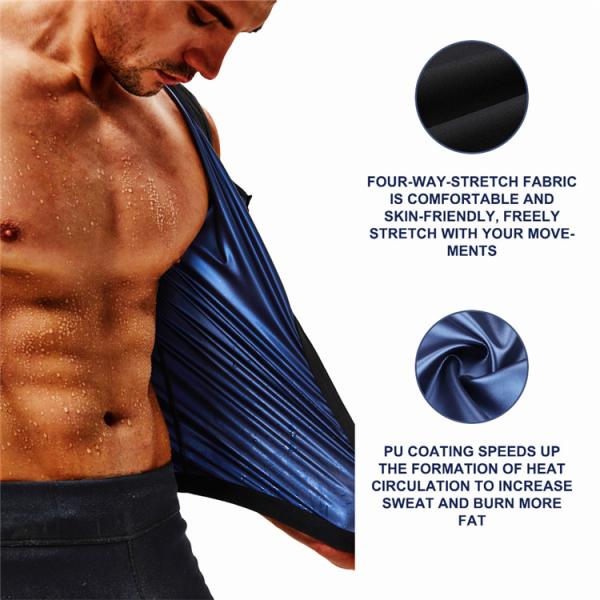 Натяжной спортивный жилет для мужчин для похудения Шейпер неопреновый жилет от HEXIN CORSET SECRET