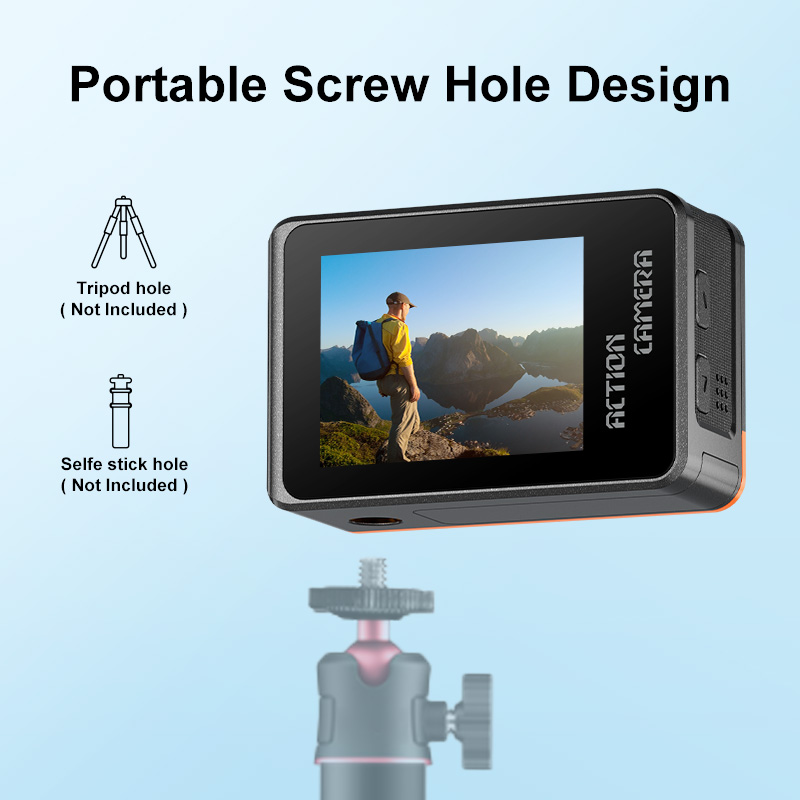 4K Waterproof Sports Action Camera with 170 Wide Angle Dual Touch Screen WiFi 30m Housing 2.4G Remote Control for Outdoor Use