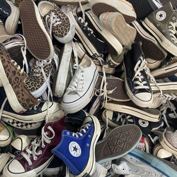 Nylon Canvas Used Brand Shoes Trendy Japan Korea Second Hand Street Wear Shoes