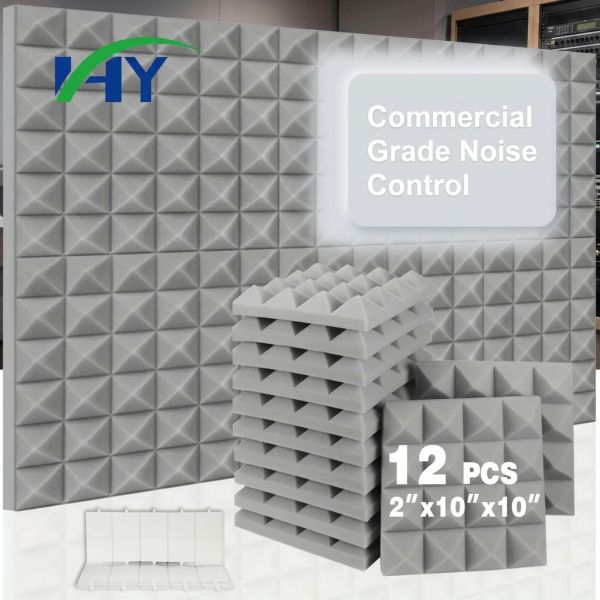 Fire Retardant Acoustic Foam Panels Wholesale PET Self Adhesive Wall Mount
