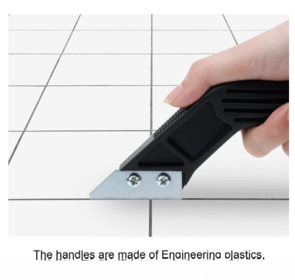 2 Pieces Tile Grout Saw Angled Grout Saw with 4 Pieces Extra Blades Replacement for Tile Cleaning