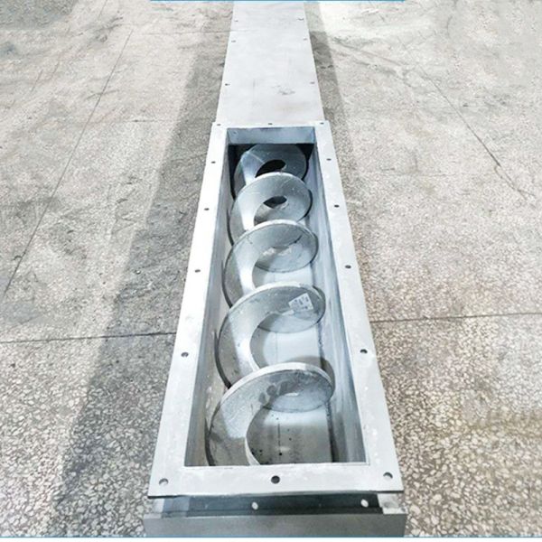 Fabricant d'usine de convoyeur à vis sans arbre pour le transport de boues, convoyeur à vis en forme de U en acier inoxydable personnalisé