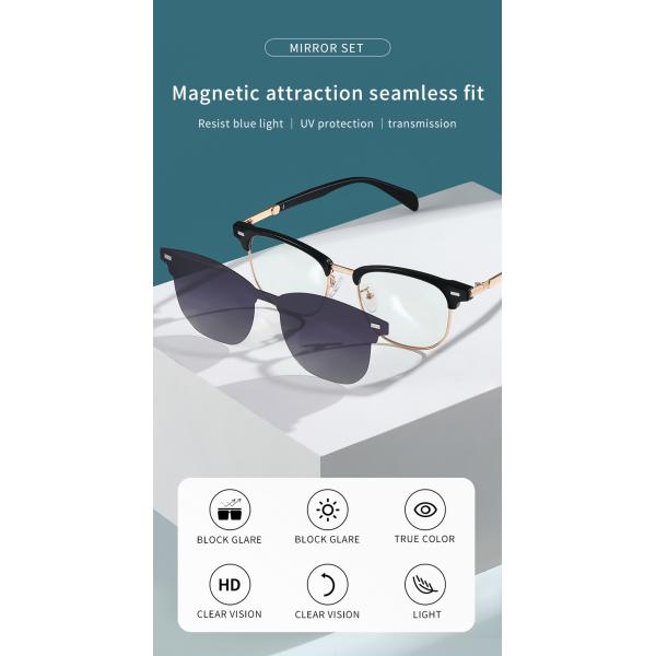 2 поляризовыванной цели закрепляют на магнитное Unisex Eyewear солнечных очков