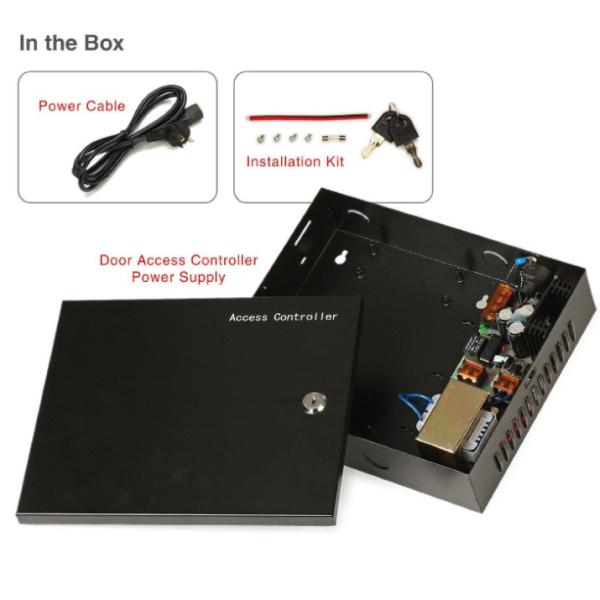 100-240VAC 50/60Hz 12V 5A 60W Black Access Control Power Supply for Doors Access Control Panel