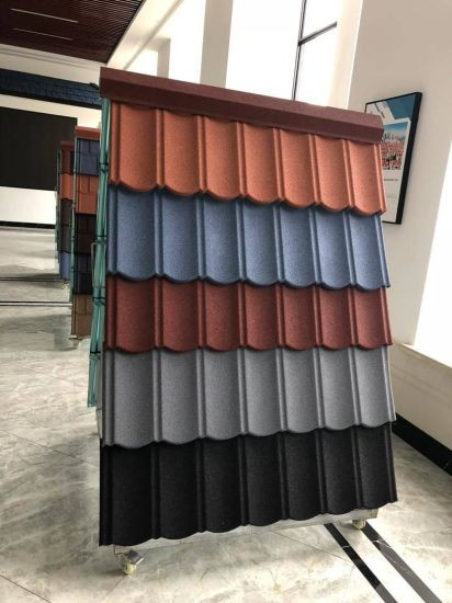 0.35-0.55mm Thickness Stone Coated Roof Tile