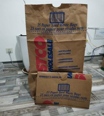 Moisture Proof Custom Size Lawn Paper Bags Accept Custom Lining