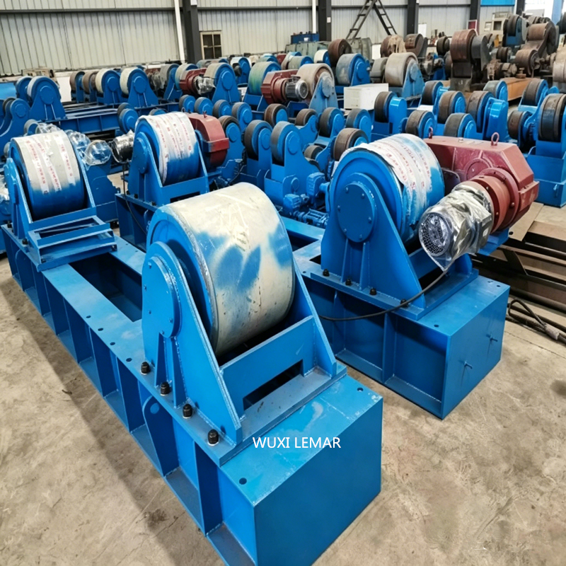 120 Ton Auto Travel Adjustable Welding Rotator For Pressure Vessel & Ship Tank Welding