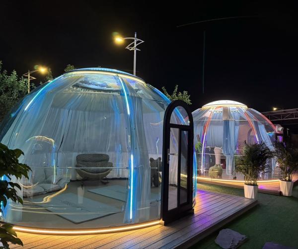 Outdoor Full 360°Transparency Bubble Tent Clear Igloo Best Geodesic Bubble Dome House