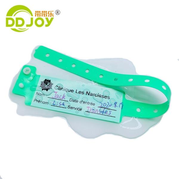 170*18mm Child Size PVC ID Bracelet Custom Disposable Soft Plastic Hospital Wristband