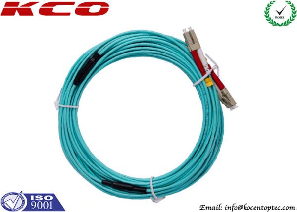 OM3 OM4 OM5 LC Duplex Fiber Optic Patch Cord / Armoured Fibre Optic Cable