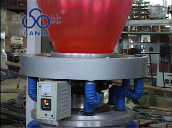 Output 65 kg/h PE Plastic blown film equipment With Auto Winder