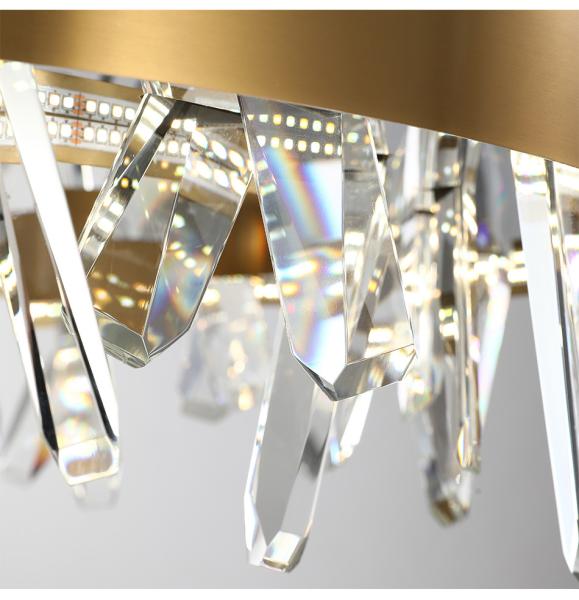Mid century modern Rectangle Crystal Chandelier For Living Room Dining Room Kitchen Island Hanging Lamp(WH-CY-167)