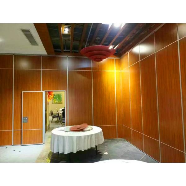 Customized Movable Operable Restaurant Partition Wall Aluminum Frame + MDF Materials