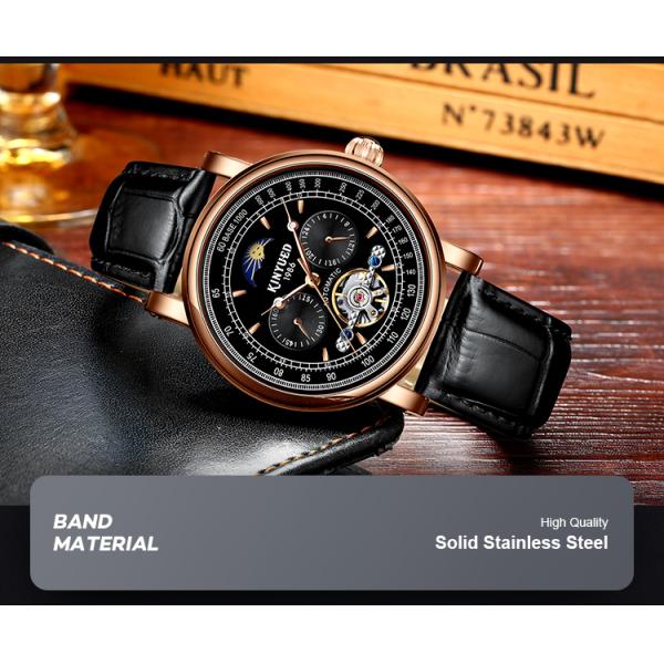 Brand KINYUED Business men watches automatic watch custom logo water resistant watch