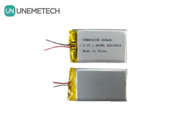 4.2V リチウムポリマー電池 602238 3.7V 450mAh 消費電子機器用