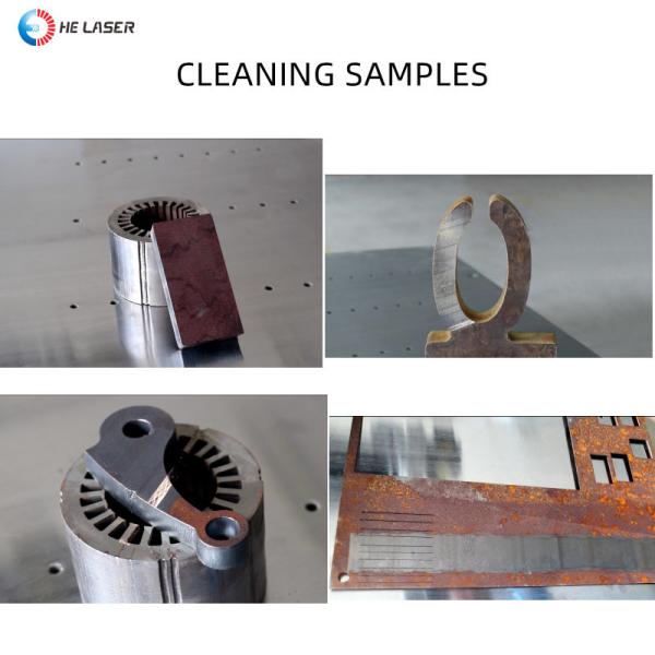 HE LASER Handheld Fiber Laser Cleaning Machine 3000W 700mm-800mm Operating Distance