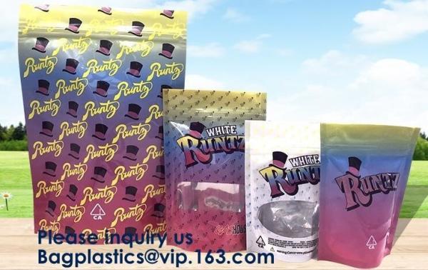 Mylar k Foil Carbon Smell Proof Bag with One Side Clear,3.5 Grams Jungle Boys Packaging Paris Og Smell Proof Zippe