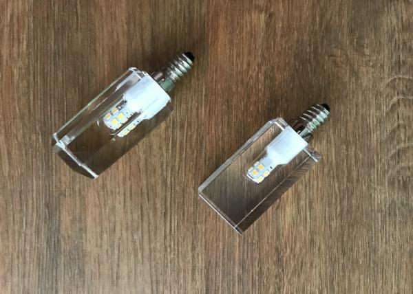 Hexagon 4.3w Crystal Led Candle 330 Degree Wide Beam Angle 450lm 80ra