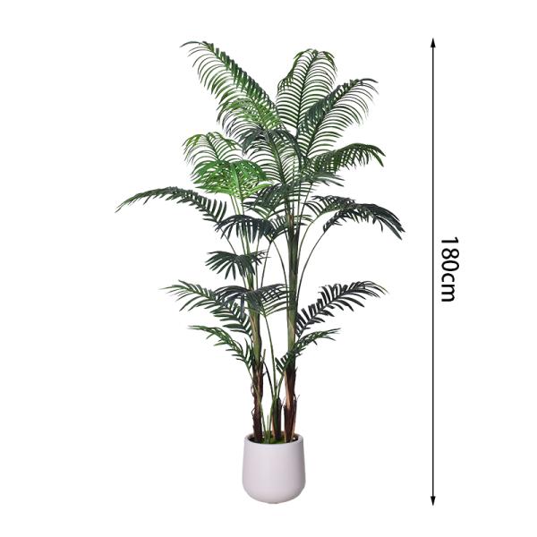 Wholesale 180cm (5.9ft) Artificial Indoor Palm Trees - I Style Areca Palm Plant | Haihong Factory Direct | Large Faux Palm Tree for & Office Decor