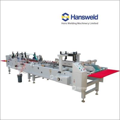 máquina da cartonagem do PVC 1500Kg, CAIXA da dobradura do ANIMAL DE ESTIMAÇÃO que cola a máquina 3.7Kw 380V