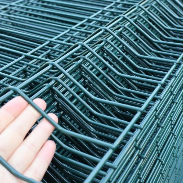 Square Hole Welded Wire Mesh Fence Panels Security Fencing Perimeter Wall 3d Curved