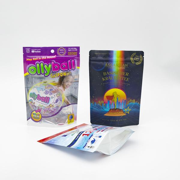 Custom Zip Lock Bag With Logo Resealable Pouch Plastic Packaging Bag Aluminum Foil Stand Up Pouch
