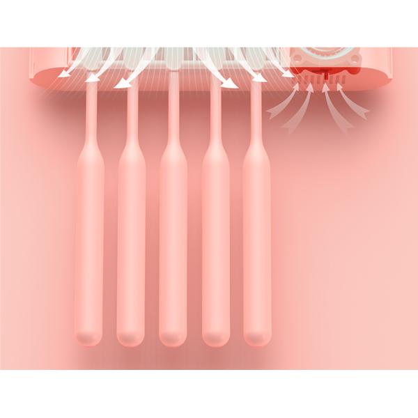 No Perforation DC5V 270nm UV Toothbrush Sterilizer Holder