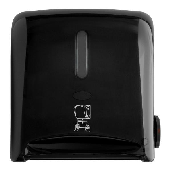 Black color, ABS Plastic, Mechanical Auto Cut Roll Paper Towel Dispenser for 20cm wide roll