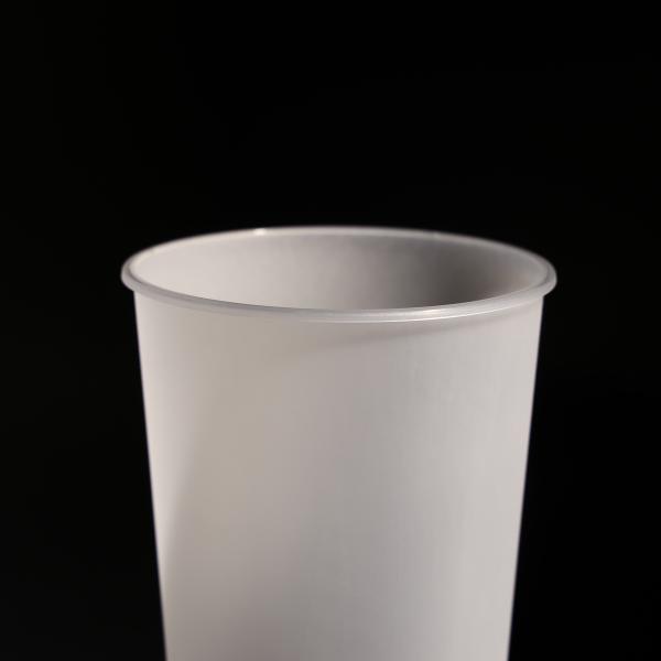 Personalized Disposable Plastic Cups PP With Flat And Dome Lids For Beverages Boba Tea