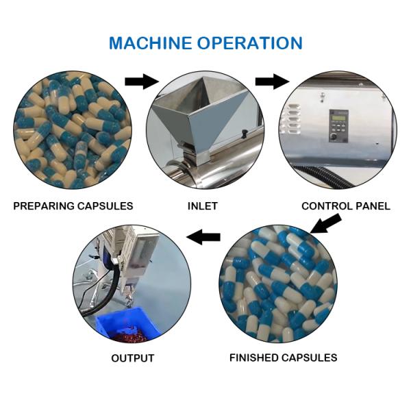 Фармация использует тип ПК одиночной фазы полируя машины 4000 капсулы/минуту