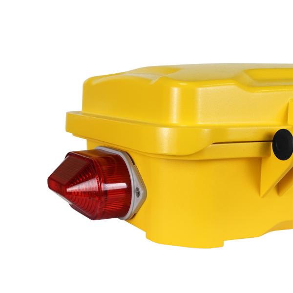 Téléphone d'urgence imperméable industriel robuste d'Automatique-cadran avec la lampe de avertissement