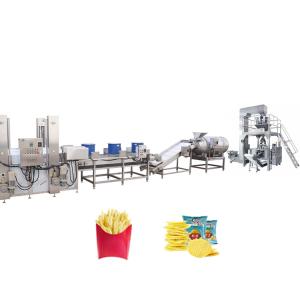 SUS304 Fresh Potato Chips Production Line 2000kg/H External Heating