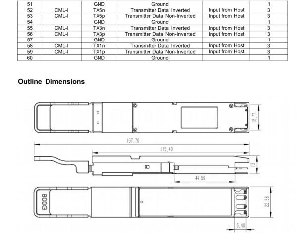 800G VR8 Multimode Hot-Plug Transceiver for InfiniBand NDR Fiber Optic Equipment and Performance Temperature 0°C to 70°C
