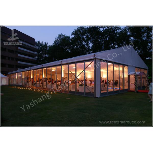 Waterproof Outdoor Event Tent Fittings Glass Wall / ABS Wall / Corrugated Sheet Wall