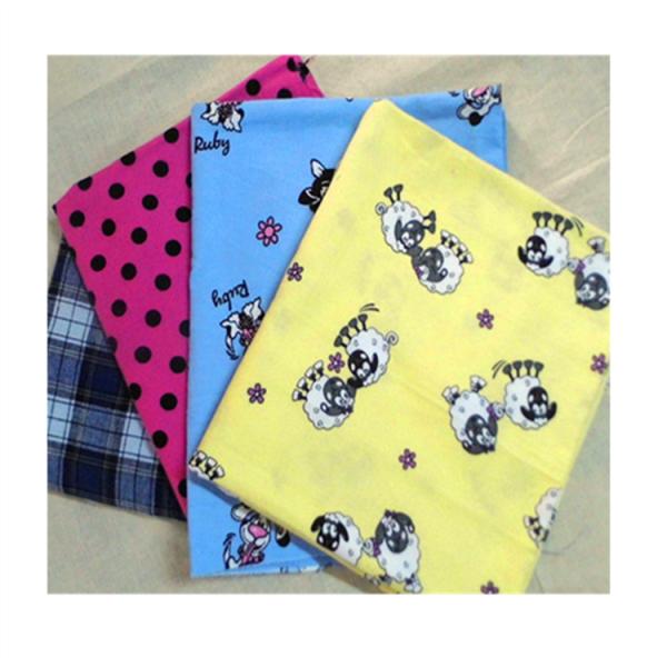 Woven Dye And Print Cotton Flannel Cloth Fabric For Home Textile