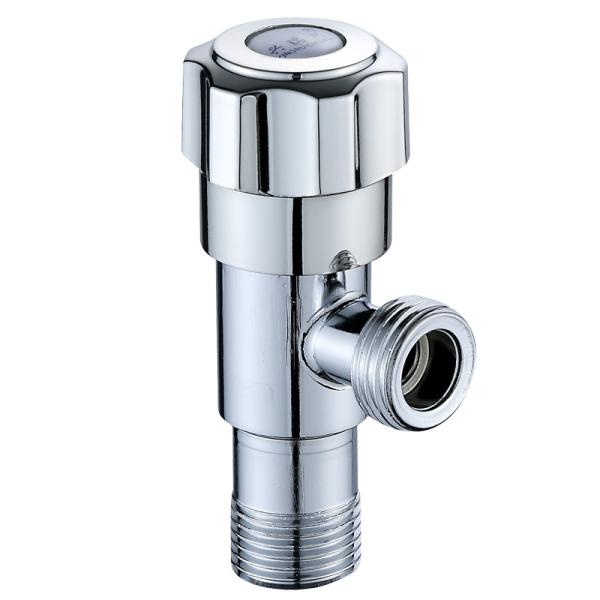 Media Water 90 Degree 1/2 Brass Valve Element Angle Valve for Bathroom Kitchen Toilet