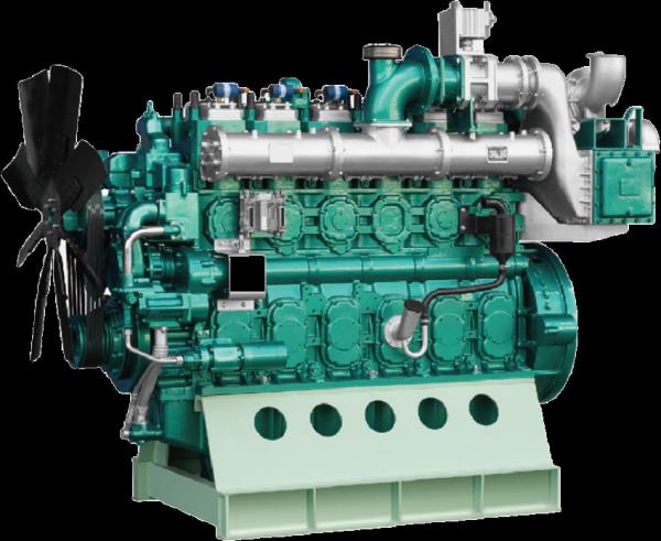39.6L Syngas Natural Gas Engine 200mm 6 Cylinders Water Cooling