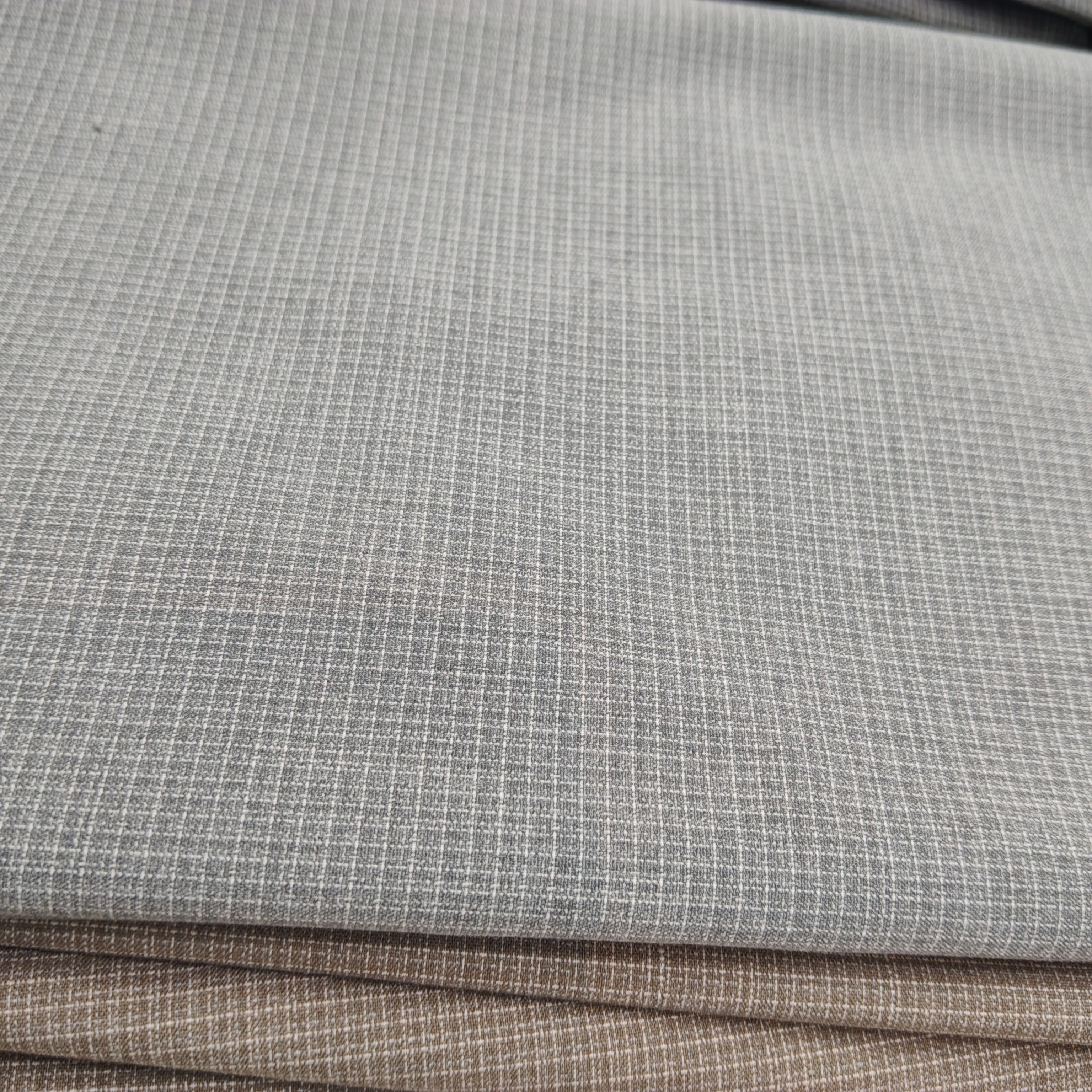 240gsm TR Suiting Fabric with Subtle Check Pattern - 85% Polyester 11% Rayon 4% Spandex Uniform Fabric