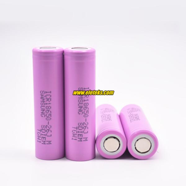 Original Samsung sdi 18650 Samsung 26JM Samsung ICR18650-26JM 3.7V 18650 2600mAh rechargeable cells for battery packs