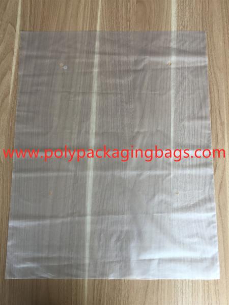 3 Sides Sealed Packaging Poly Bags Environmental Protection White Transparent Degradable Material