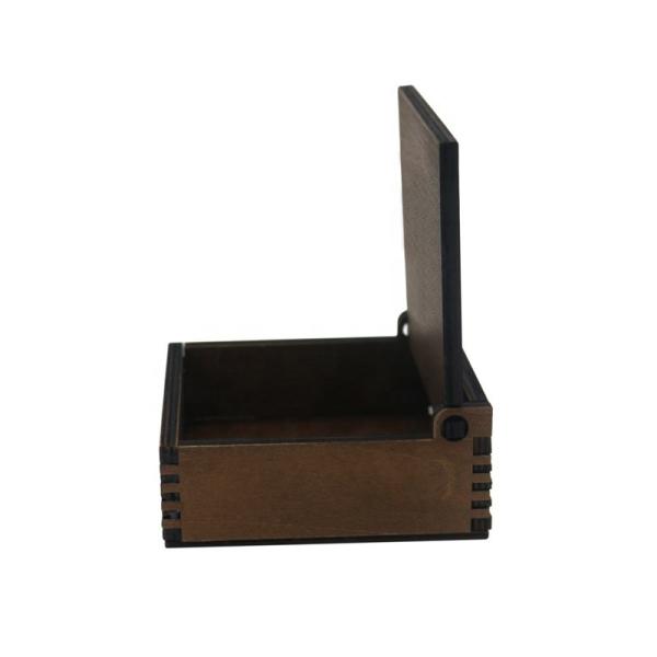 102mm  Plywood Wooden Jewelry Storage Box Decorative Storage Treasure Pack Box
