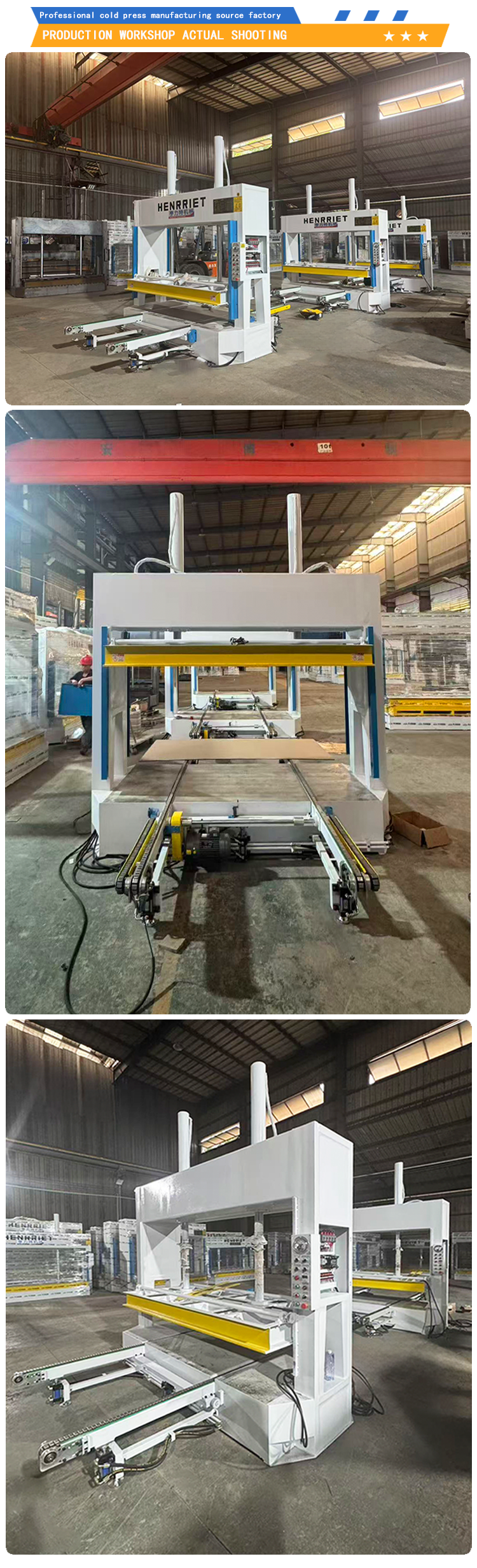 Aluminum Honeycomb Panel Composite Building Board Automatic Conveying Chain Cold Press Machine Blockboard